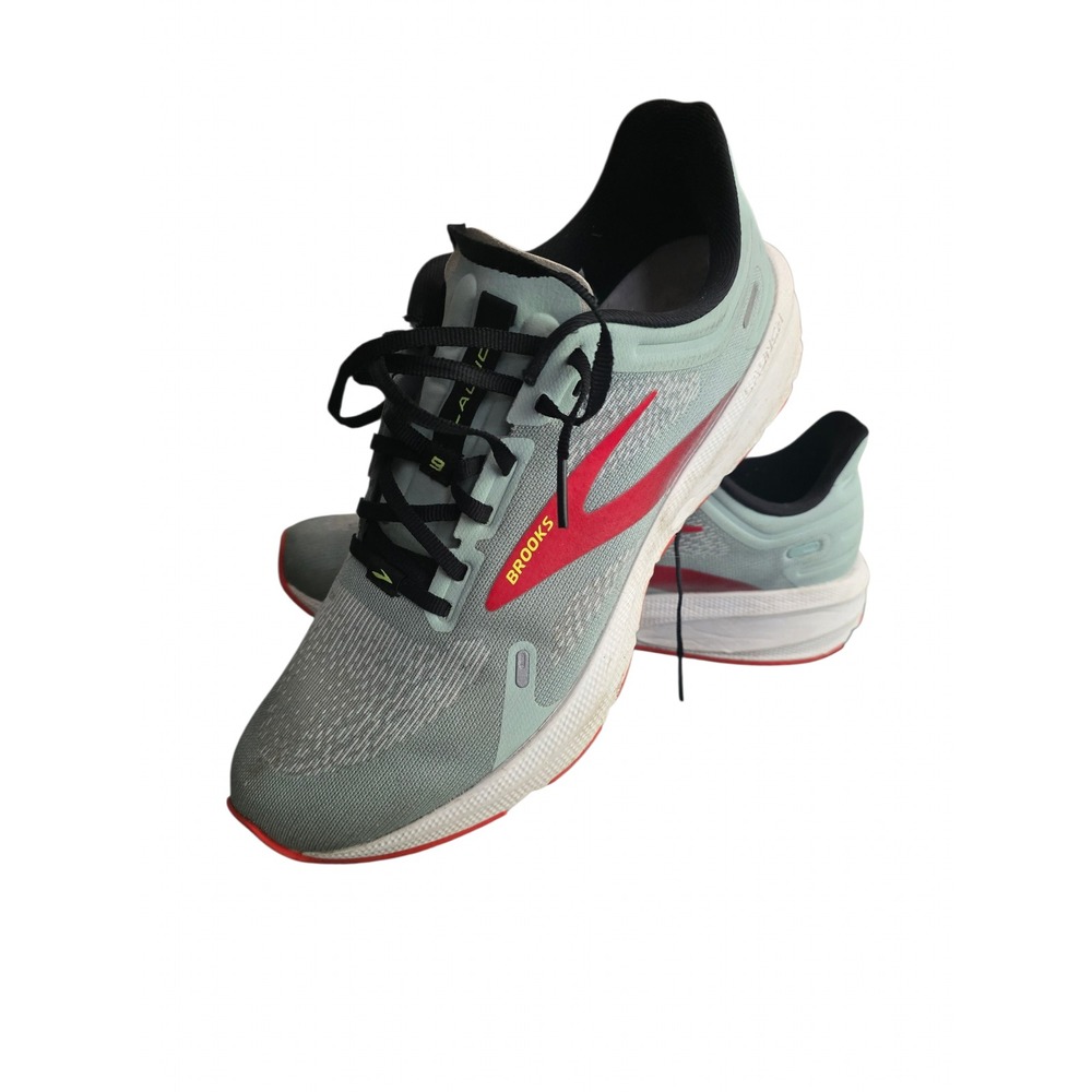 Brooks Launch 9 Mens Running Shoes Grey Red Size 12 Medium B